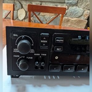 Vintage Chrysler Jeep Cherokee Black Stereo System- never used